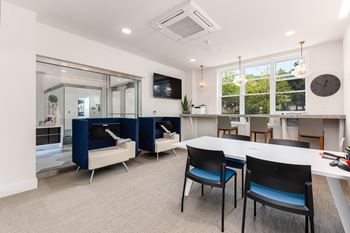 Work spaces and business center